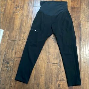 FIGS Maternity Black Scrub Pants Small NWOT